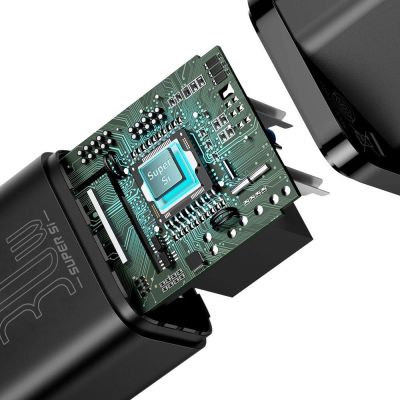 9. Baseus Super Si 1C fast charger USB Type C 30W Power Delivery Quick Charge black (CCSUP-J01)
