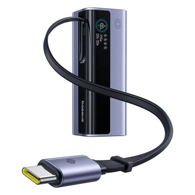6. Baseus EnerGeek GR11 20000mAh 145W Power Bank with Retractable Cable - Gray