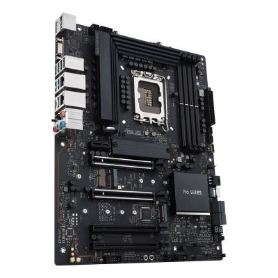 6. ASUS Pro WS W680-ACE W680 (LGA 1700) ATX motherboard, 2x PCIe 5.0, 3x PCIe 4.0, 3x PCIe 4.0 M.2 slots, 2x USB 3.2 Gen 2, 4x USB 3.2 Gen 1, 2x USB 2.0, 2x 2.5 Gb Ethernet, 1x SlimSAS, 4x SATA, HDMI, DisplayPort and VGA