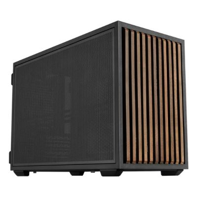 Lian Li B4-mATX Wood Mini Tower Black, Wood