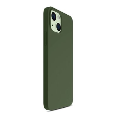 7. 3mk Hardy Silicone MagCase for iPhone 15 Plus - green