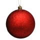 32. DECORATIVE PLASTIC BAUBLE SAFE 9 PCS DIA 60MM RED