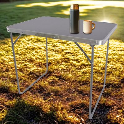 10. FOLDABLE CAMPING TABLE 80X60X70CM GRAY
