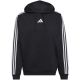 2. Men's adidas Essentials 3-Stripes Fleece Hoodie Black KY6602