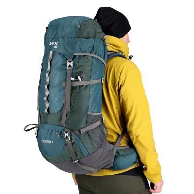 5. NILS Camp NC1949 hiking backpack green Bergen 65l