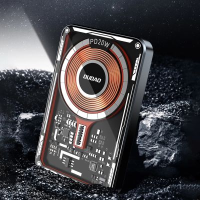 17. Dudao TGK1 power bank with MagSafe wireless charger 20W 10000mAh black (TGK1-black)