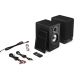 9. Sharp Bookshelf Speakers 2-Way Black Wired and Wireless 60W