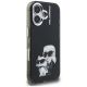 4. Karl Lagerfeld IML Aquarelle Karl & Choupette & Logo iPhone 16 Case - Black