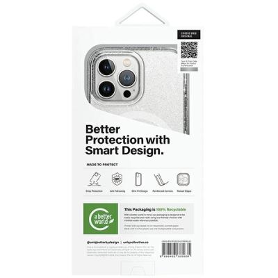 7. Uniq LifePro Xtreme Magclick Charging Case for iPhone 15 Pro Max - Transparent Silver