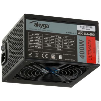 Akyga AK-U4-400 (400W) power supply 120mm fan 80+