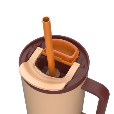 5. Kambukka Rio Tumbler 950 ml Thermal Tumbler with Straw, Almond Dream