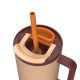 5. Kambukka Rio Tumbler 950 ml Thermal Tumbler with Straw, Almond Dream