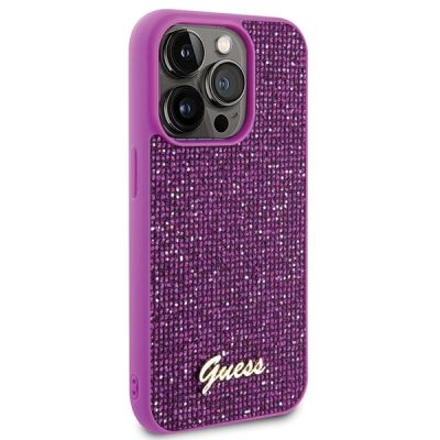 4. Guess Disco Metal Script case for iPhone 15 Pro - pink