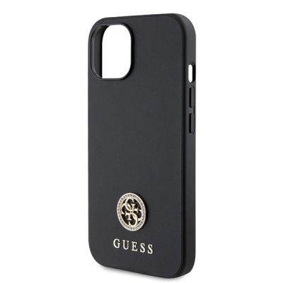 6. Guess GUHCP15MPS4DGPK iPhone 15 Plus 6.7" black/black hardcase Strass Metal Logo