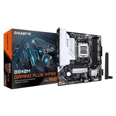 5. GIGABYTE B840M GAMING PLUS WIFI6E AMD B840 Socket AM5 micro ATX