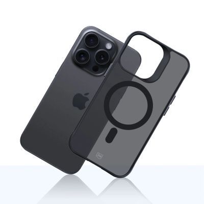 12. 3mk Smoke MagCase with MagSafe for iPhone 15 Pro - Semi-transparent