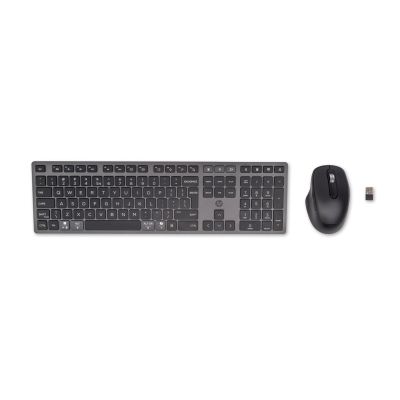 HP 720 Multi-Device Rechargeable Wireless Keyboard and Mouse Combo with Rechargeable Battery, Black 9T5A9AA