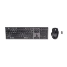 HP 720 Multi-Device Rechargeable Wireless Keyboard and Mouse Combo with Rechargeable Battery, Black 9T5A9AA