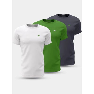 Men's T-shirt (SET OF 3 T-SHIRTS) 4F 4FWSS26TTSHM4216-90S