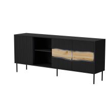 INSERTO 3D1W chest of drawers 190x40x80 black + LED