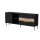 INSERTO 3D1W chest of drawers 190x40x80 black + LED