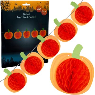 6. HALLOWEEN PUMPKIN DECORATIVE GARLAND
