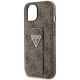 6. Guess Grip Stand 4G Triangle Strass case for iPhone 15 - brown