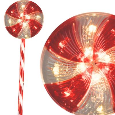 10. LED GARDEN DECORATION SUGAR LOLLIPOPS SET OF 3 WARM LIGHT