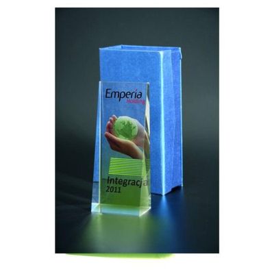 3. Glass trophy with LuxorJet color print and case