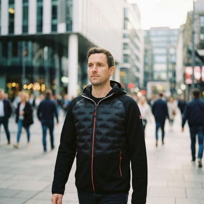 5. Men's jacket Geographical Norway COUTO BLACK DB MEN 024 BLACK (WZ8644H/GN-NOIR)