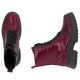 5. Women's leather ankle boots, burgundy platform, Rieker W1870-35