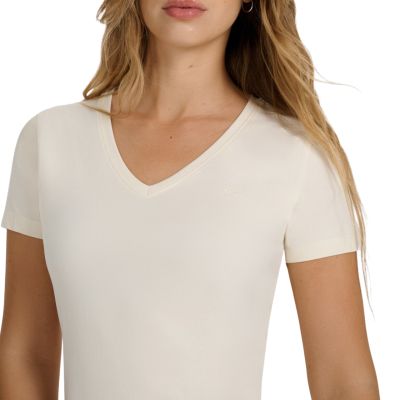 5. Women's T-shirt 4F F2969 cream 4FWAW25TTSHF2969 12S