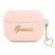 Guess GUAPLSCHSP AirPods Pro cover pink/pink Silicone Charm Heart Collection