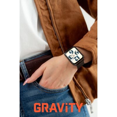 2. Smartwatch Gravity White Black 2 Straps GT17-8