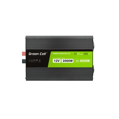 10. GREEN CELL LCD INVERTER 12V/230V 2000W/4000W PURE SINE INVGC12P2000LCD