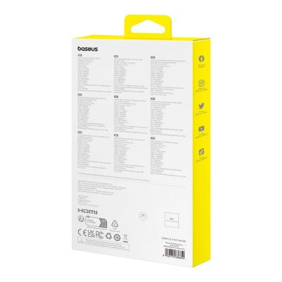 6. HUB Baseus PortalJoy Series 13in1 USB-C - 2x HDMI / DP / VGA / USB-A 3.1 / USB-C 3.1 / USB-A 2.0 / PD / RJ45 / SD / TF / AUX - gray