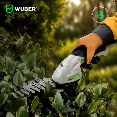 10. Cordless 2-in-1 hedge and grass trimmer, 7.2 V, 120 mm cutting, USB-C, W23320 WUBER