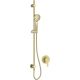 Concealed shower set with rail