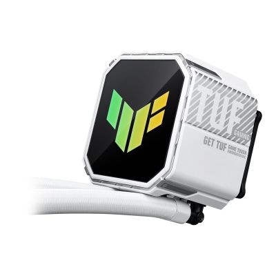 9. ASUS TUF Gaming LC III 360 ARGB White Edition Computer Case All-in-One Liquid Cooler 12cm White