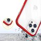 6. Clear 3in1 case for iPhone 12 Pro frame gel cover red