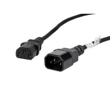 Lanberg CA-C13E-11CC-0018-BK extension cable (C13 / IEC C13 / IEC 320 C13 M - C14 F; 1.8m; black)