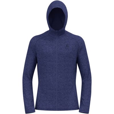 4. Odlo TENCIA Men's Mid-Layer Hoody Full Zip, Blue