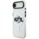2. Karl Lagerfeld IML Choupette Sketch Logo MagSafe iPhone Air Case - Clear