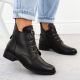 18. Jezzi W JEZ412C insulated flat ankle boots, brown