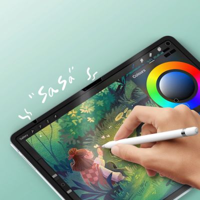 6. Dux Ducis Naad Paperlike Matte Screen Protector for iPad Air 13" (2024/2025) - with Black Frame