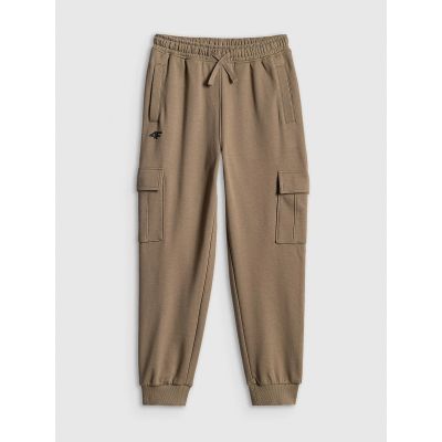 7. Boys' cargo sweatpants 4F 4FJRSS26TTROM1882-82S