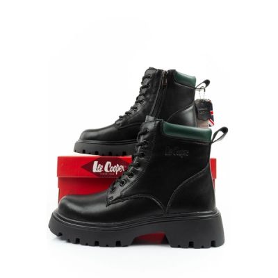 10. Lee Cooper boots, women's boots, leather boots, insulated, lace-up