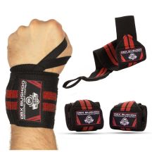 Elastic Wrist Supports/Grips | Black/Red