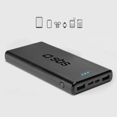 9. Powerbank SBS TTBB10000FASTPD20K 10000 mAh 20W with Power Delivery - black