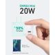 2. AUKEY PA-B1 WHITE 20W USB-C PD WALL CHARGER